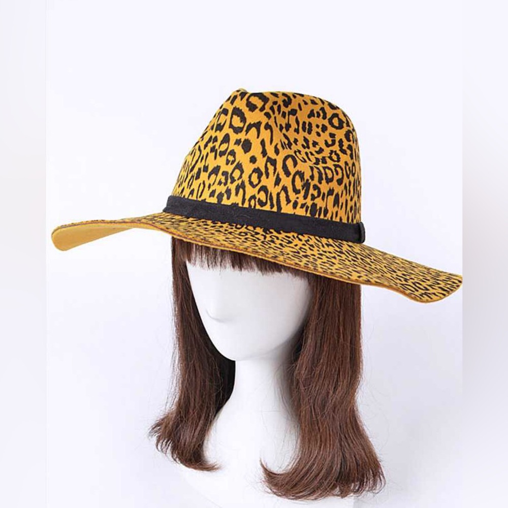 Leopard Patterned Floppy Hat - Picture 4 of 7